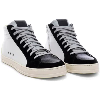 P448 Skate High Top Sneaker In Black/grey/yellow