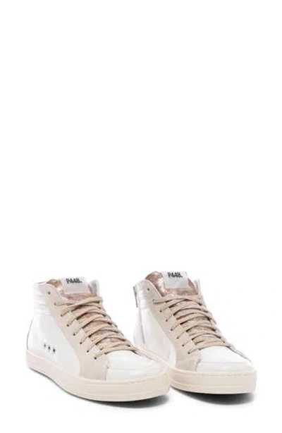P448 Skate High Top Sneaker In Ruby/lin