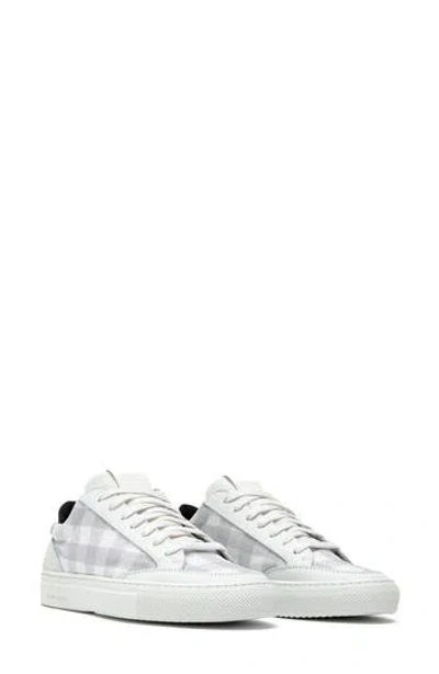 P448 Soho Sneaker In White/tartan