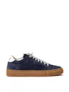 P448 Soho-w Blue Suede Sneakers  In Blue