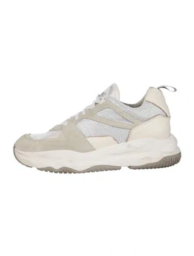 Pre-owned P448 Suede Chunky Sneakers In Neutrals