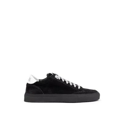 P448 Suede Leather Athletic Men's Sneakers In Black