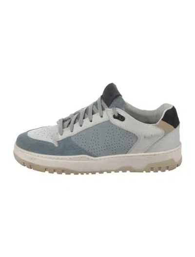Pre-owned P448 Suede Sneakers In Blue