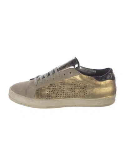Pre-owned P448 Suede Sneakers In Gold