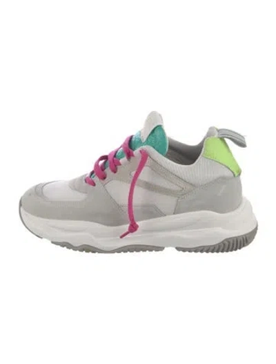 Pre-owned P448 Suede Sneakers In Gray