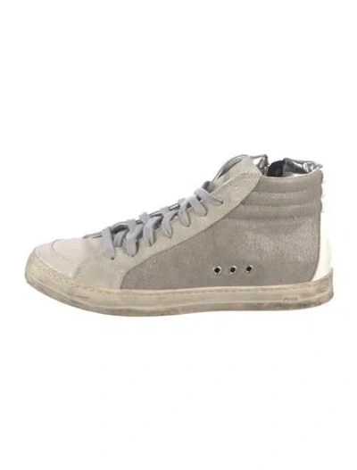 Pre-owned P448 Suede Sneakers In Grey
