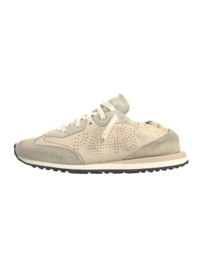 Pre-owned P448 Suede Sneakers In Neutral