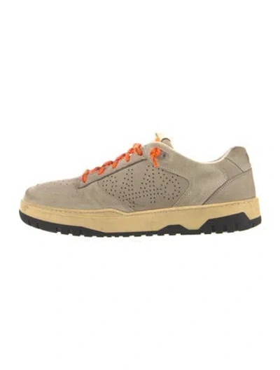 Pre-owned P448 Suede Sneakers In Neutrals
