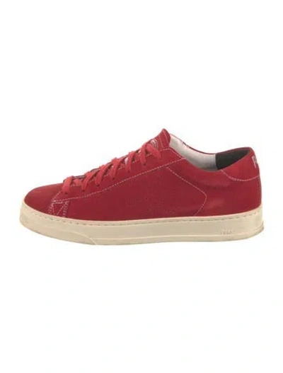 Pre-owned P448 Suede Sneakers In Red