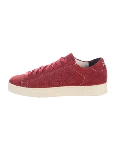 Pre-owned P448 Suede Sneakers In Red