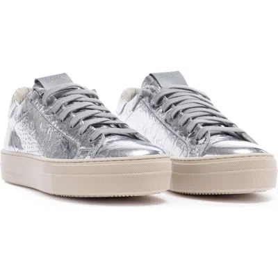 P448 Thea Platform Sneaker In Oli/silver