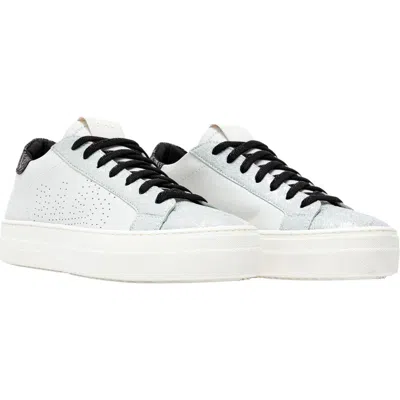 P448 Thea Platform Sneaker In White/pacific