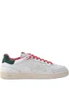 P448 Vert Perforated Leather Sneakers In White