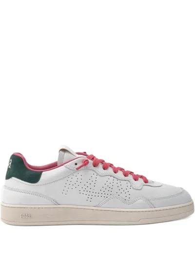P448 Vert Perforated Leather Sneakers In White