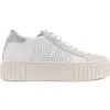 P448 Women's Creeper White/ Metallic Purple Sneaker In White