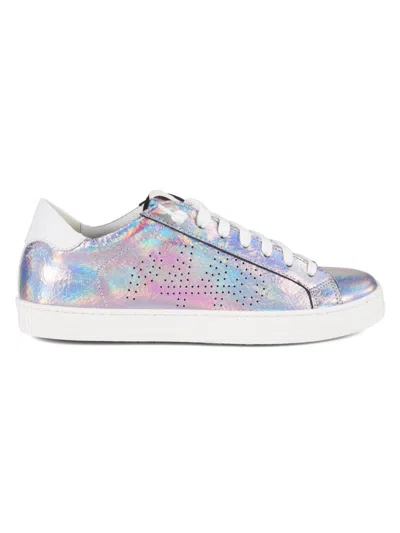 P448 Women's Holographic Leather Low-top Sneakers In Multi