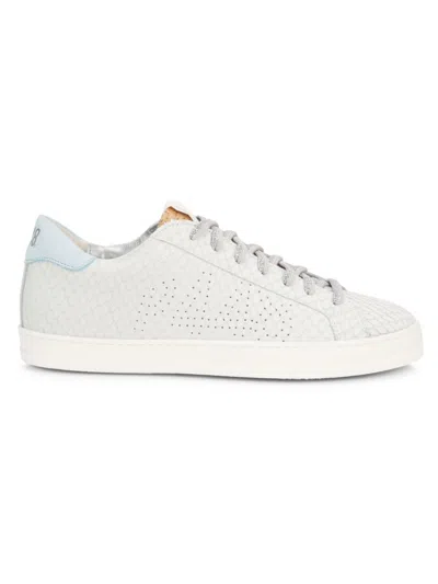P448 Women's John Embossed Leather Low-top Sneakers