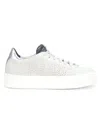 P448 Women's Leather Platform Low-top Sneakers In White
