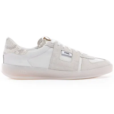 P448 Women's Monza Sneakers In White Silver