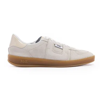 P448 Women's Neutrals  Monza Lamb Sneaker In Black/white
