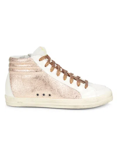 P448 Women's Skate Metallic High-top Sneakers In Brown