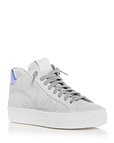 P448 Women's Thea Mid Top Platform Sneakers In White
