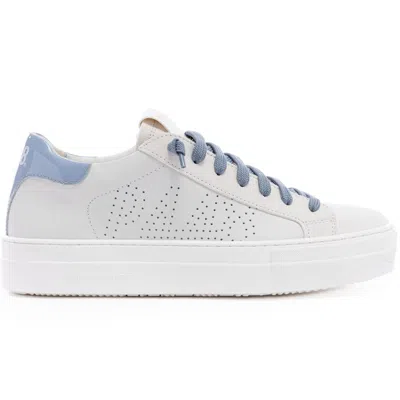 P448 WOMEN'S THEA WHITE/ DUSTY BLUE SNEAKER