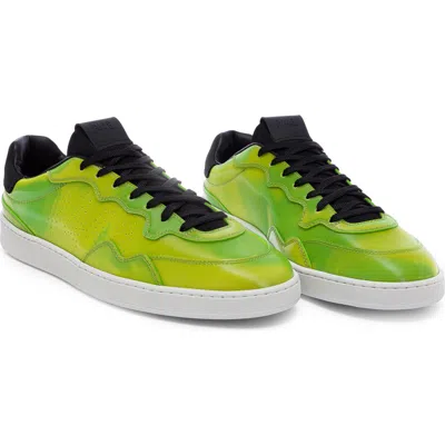 P448 Yam Low Top Sneaker In Neon Green-black