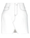P_jean Denim Skirts In White