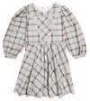 Paade Mode Checked Cotton-blend Dress In Multicoloured