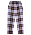 Paade Mode Checked Cotton Pants In Multicoloured