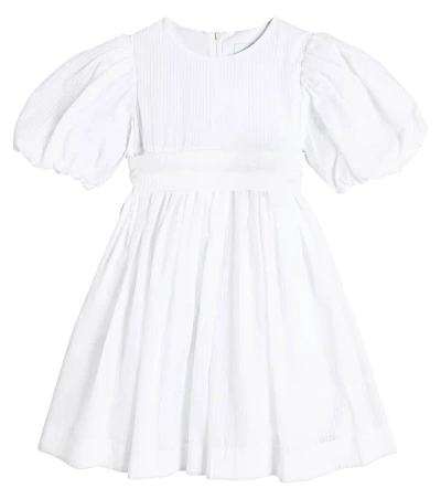 Paade Mode Kids' Cotton Dress In White
