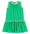 Paade Mode Delta Cotton Seersucker Dress In Green