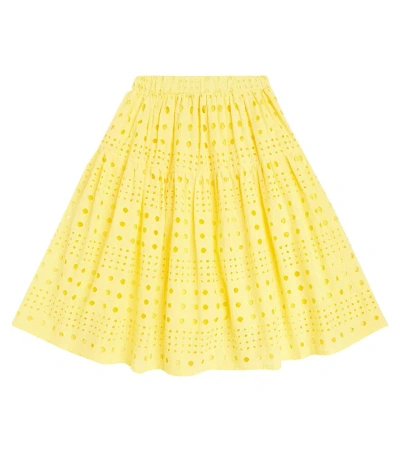 Paade Mode Kids' Delta Cotton Skirt In Yellow