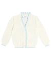 Paade Mode Embroidered Cotton Cardigan In White