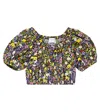 Paade Mode Bedrucktes Top Aus Baumwolle In Meadow Black