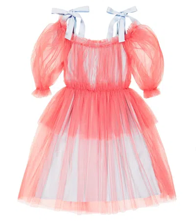Paade Mode Kids' Layered Tulle Dress In Pink