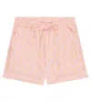 Paade Mode Lex Checked Linen Shorts In Lex Pink