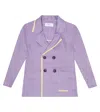 Paade Mode Linen Blazer In Forgetmenot Violet