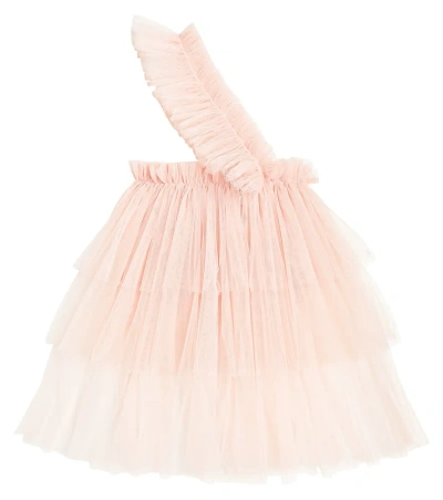 Paade Mode Kids' Lotus Tulle Skirt In Pink