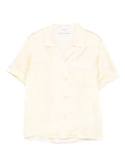 Paade Mode Kids' Mimi Floral-print Short-sleeve Shirt In Yellow