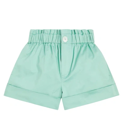 Paade Mode Kids' Oasis Cotton-blend Shorts In Mint