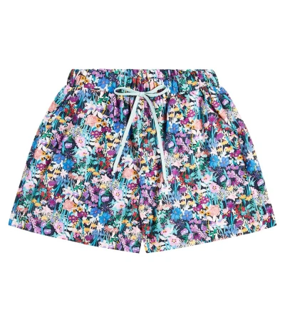 Paade Mode Kids' Printed Cotton Shorts In Multicolor