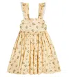 Paade Mode Printed Lace-trimmed Cotton Dress In Bees Beige