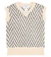 Paade Mode Striped Wool-blend Sweater Vest In Multicoloured