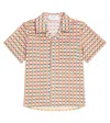Paade Mode X Liberty Falter Checked Cotton Shirt In Orange