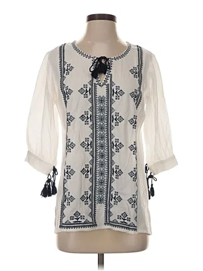 Paani 3/4 Sleeve Blouse In White