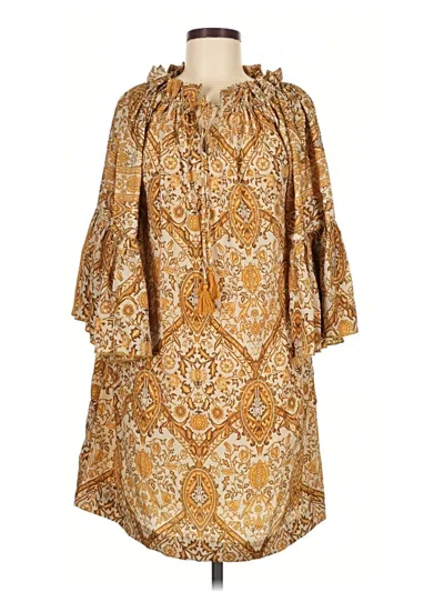 Pre-owned Paani Casual Dress In Gold