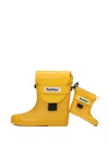Pabepabe Rainboot Airpod Bag In Yellow