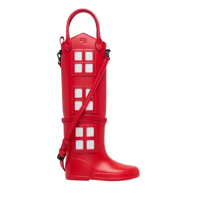 Pabepabe Rainboot Baguette In Red